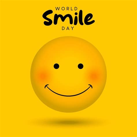 premium vector world smile day with happy emoticon background
