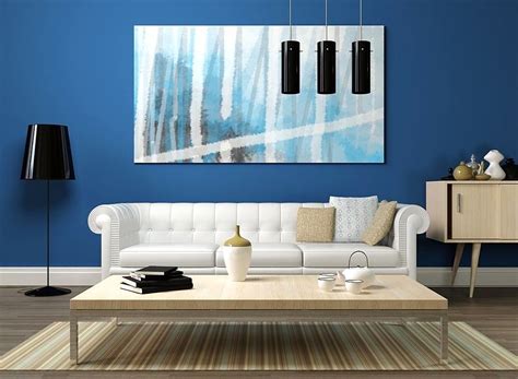 Mengaplikasikan warna cat tembok pada ruang tamu dapat mencerminkan kepribadian dari pemilik rumah. Warna Cat Tembok Ruang Tamu Berwarna Biru | Ruang keluarga ...