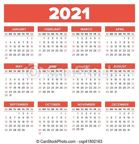 Descargue un calendario año 2021 para imprimir gratis cuando finalmente decidí crear una versión en español, decidí hacer una versión nueva y mejorada. Simple, calendario, 2021, año. Semana, simple, comienzos ...