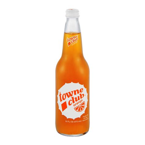 Towne Club Orange 16 Oz 12 Glass Bottles