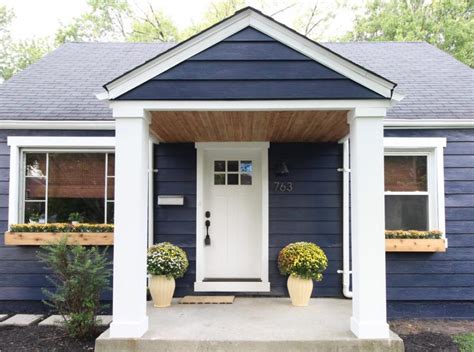 Every Detail Is Perfect Inside This Remodeled Navy Blue Small Cottage Home
