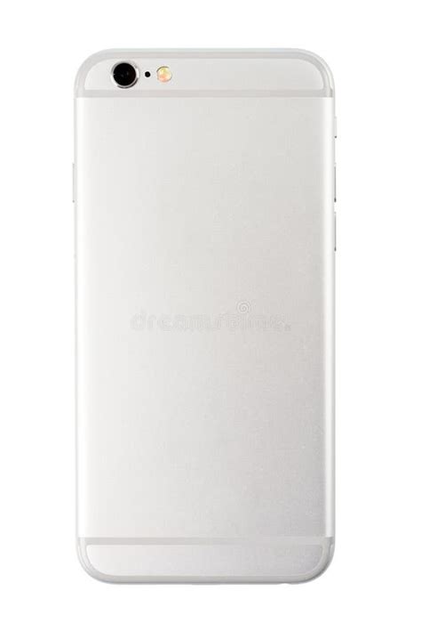 Mobile Phone Mockup On White Stock Image Image Of Electronic Back