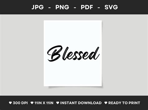 Blessed Graphic By Designscape Arts · Creative Fabrica