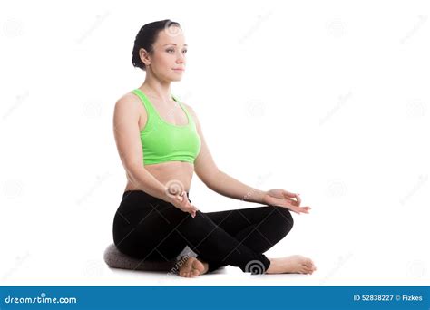Sukhasana Yoga Pose Stock Image 52838563