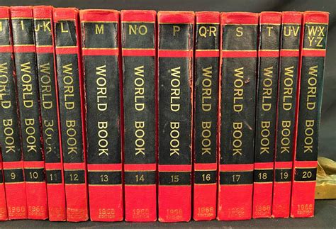 Lot The World Book Encyclopedia Set 20 Volume Set 1968