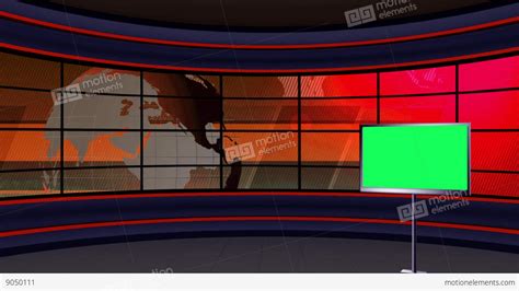 News update blue text 3d cylinder kinetic looping. News TV Studio Set 99 Virtual Green Screen Background Loop ...