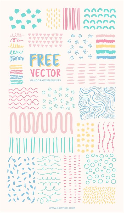 Grab Free Vectors Of Minimal Pattern In Pastel At Rawpixel Com