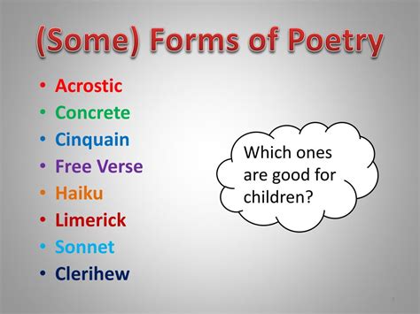 Ppt Poetry For Kids Powerpoint Presentation Free Download Id2270567