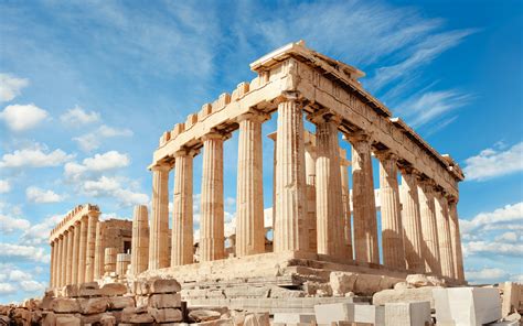 Download Wallpapers Acropolis Of Athens The Parthenon Ancient Citadel