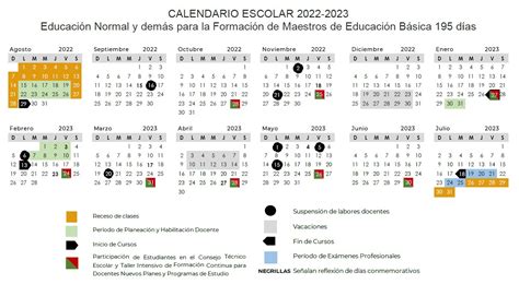 Calendario Escolar 2022 A 2023 Imprimir Rfc Y Imagesee