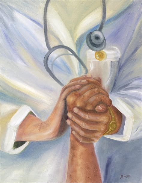 Caring A Tradition Of Nursing Painting By Marlyn Boyd