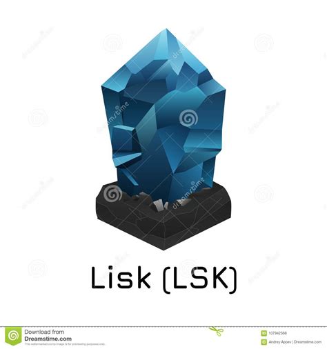 Lisk LSK. Vector Illustration Crypto Coin Icon Stock ...