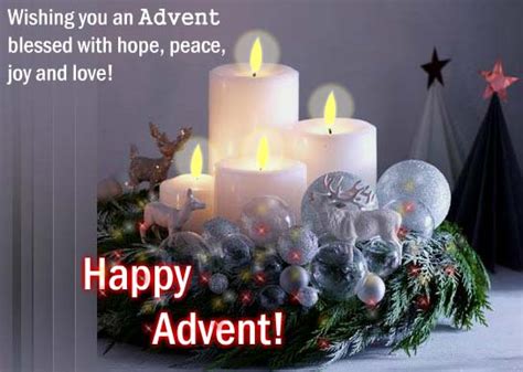 Hope Peace Joy And Love Free Advent Ecards Greeting Cards 123