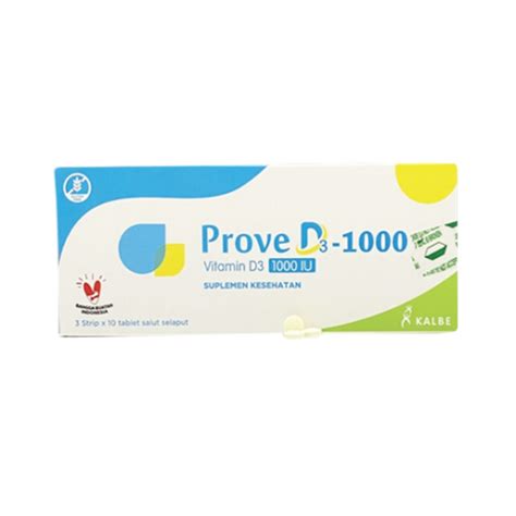 Prove D3 1000 Iu 30 Tablet Manfaat Kandungan Dosis Dan Efek Samping