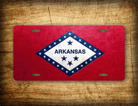 Arkansas Antique Car License Plate Near Mint Condition!