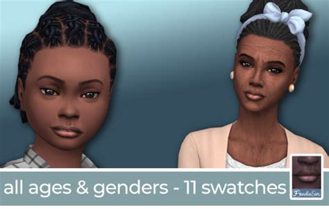 Natural Lips For Dark Skintones At Frenchie Sim Sims 4 Updates