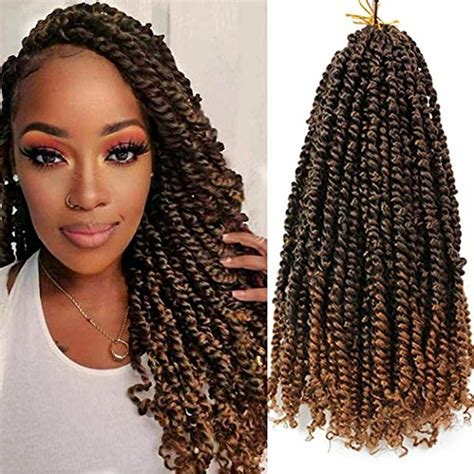 8 Packs Pre Twisted Passion Twist Hair For Crochet 18 Inch Pre Looped