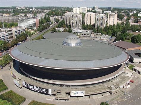 Located in the centre of katowice hotel diament spodek is a part of the spodek arena. File:Katowice, Hala widowiskowo-sportowa SPODEK ...