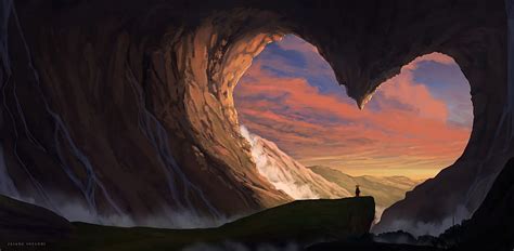 Cave Loneliness Alone Rocks Fog Art Hd Wallpaper Peakpx