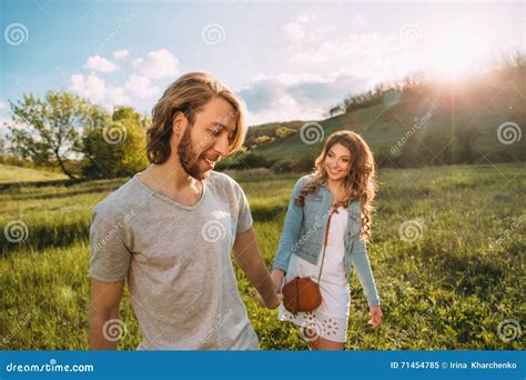 Two Young Lovers Stock Image Image Of Love Adults Emotion 71454785