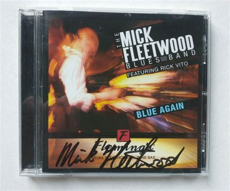 Mick Fleetwood Signed Cd Blue Again Mf Blues Band Rick Vito For