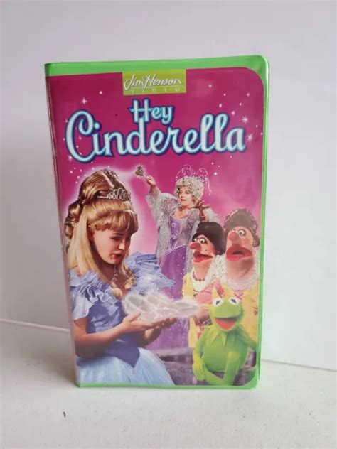 Hey Cinderella Vhs Video Tape 1994 Jim Henson Muppets Clamshell Kermit