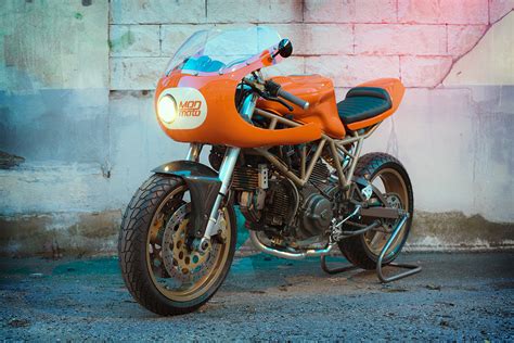 An Orange Crush Mod Moto Ducati 750ss Return Of The Cafe Racers
