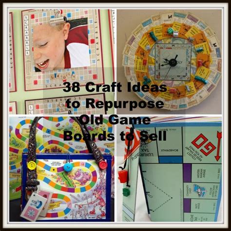 38 Diy Craft Ideas To Repurpose Old Game Boards To Sell