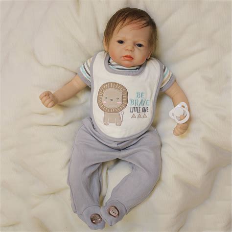 22 Inches Silicone Babies For Sale Reborn Newborn Baby Boy Dolls