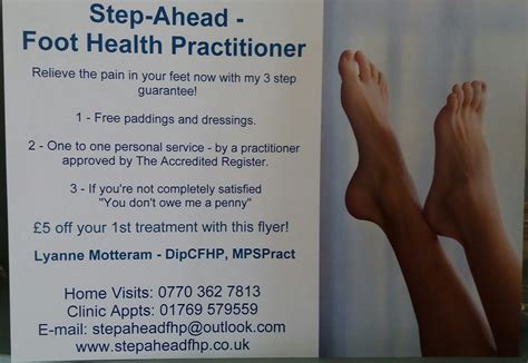 Step Ahead Foot Health Practitioner Home