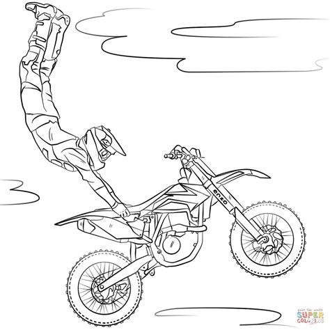 Freestyle Motocross coloring page | Free Printable Coloring Pages