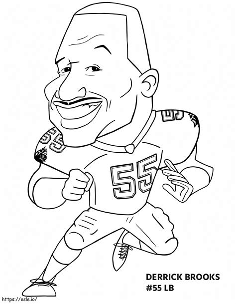 Derrick Brooks coloring page