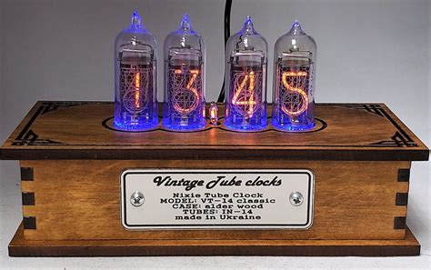 Nixie Tube Clock Vt 14 Classic In 14 Tubes Alder Wood R2a Watches