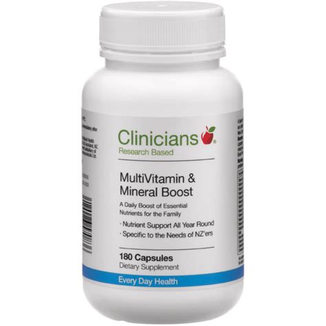 Clinicians Multivitamin And Mineral Boost 180 Capsules