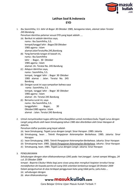 Contoh Penulisan Alamat Rumah Yang Benar Sesuai Eyd Berbagai Contoh