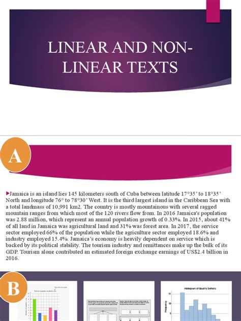 Linear And Non Linear Texts Pdf Infographics Chart