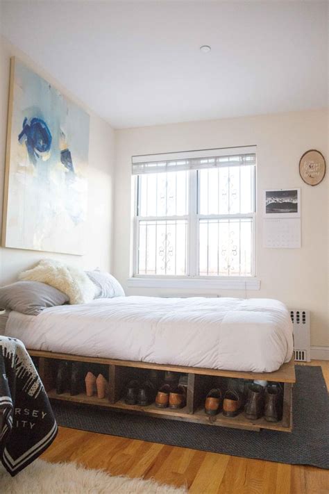 this one thing will make your small bedroom feel so much bigger bed frame with storage