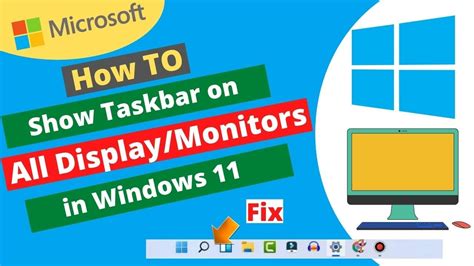 How To Show Taskbar On All Display Windows 11 Show Enable Taskbar On
