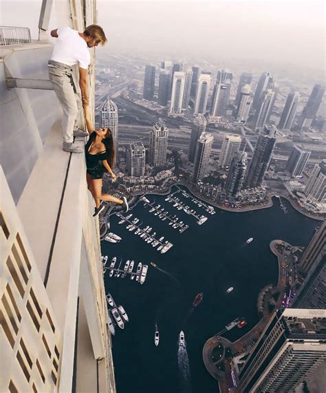Instagram Model Viki Odintcova Hangs Off 1000ft Dubai Skyscraper