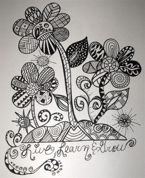 Pin By Gaby Ocana On My Zentangles Doodle Art Doodle Art Designs