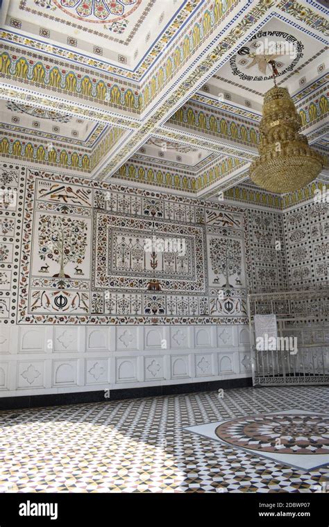 Entrance Gate Innerl View Decorated With Inset Work In Floral Patterns