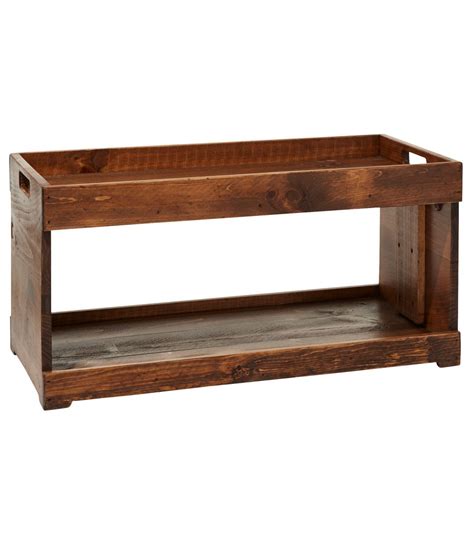 Rustic Wooden Two Tier Boot Tray At Ll Bean