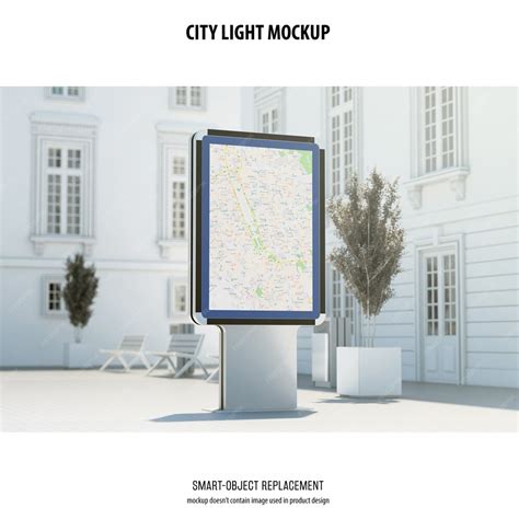 Free Psd City Light Mockup