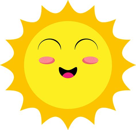 Sun Smiling Smile Free Vector Graphic On Pixabay