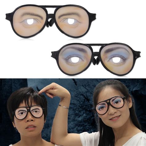 funny fake eye glasses with big frame joke fancy dress mens ladies party favor ebay