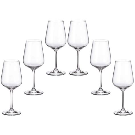 6 Bohemia Crystal Red Wine Glasses Strix Vip Shop Italy