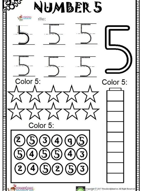 Worksheets For Junior Kg Kids in 2020 | Numbers preschool ...
