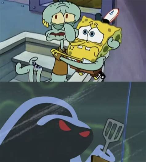 Scared Spongebob And Squidward Blank Template Imgflip