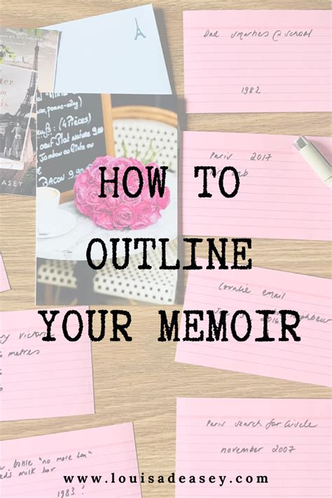 How To Outline Your Memoir Louisa Deasey Author
