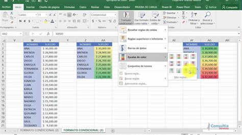 Formato Condicional Con Escalas De Color YouTube